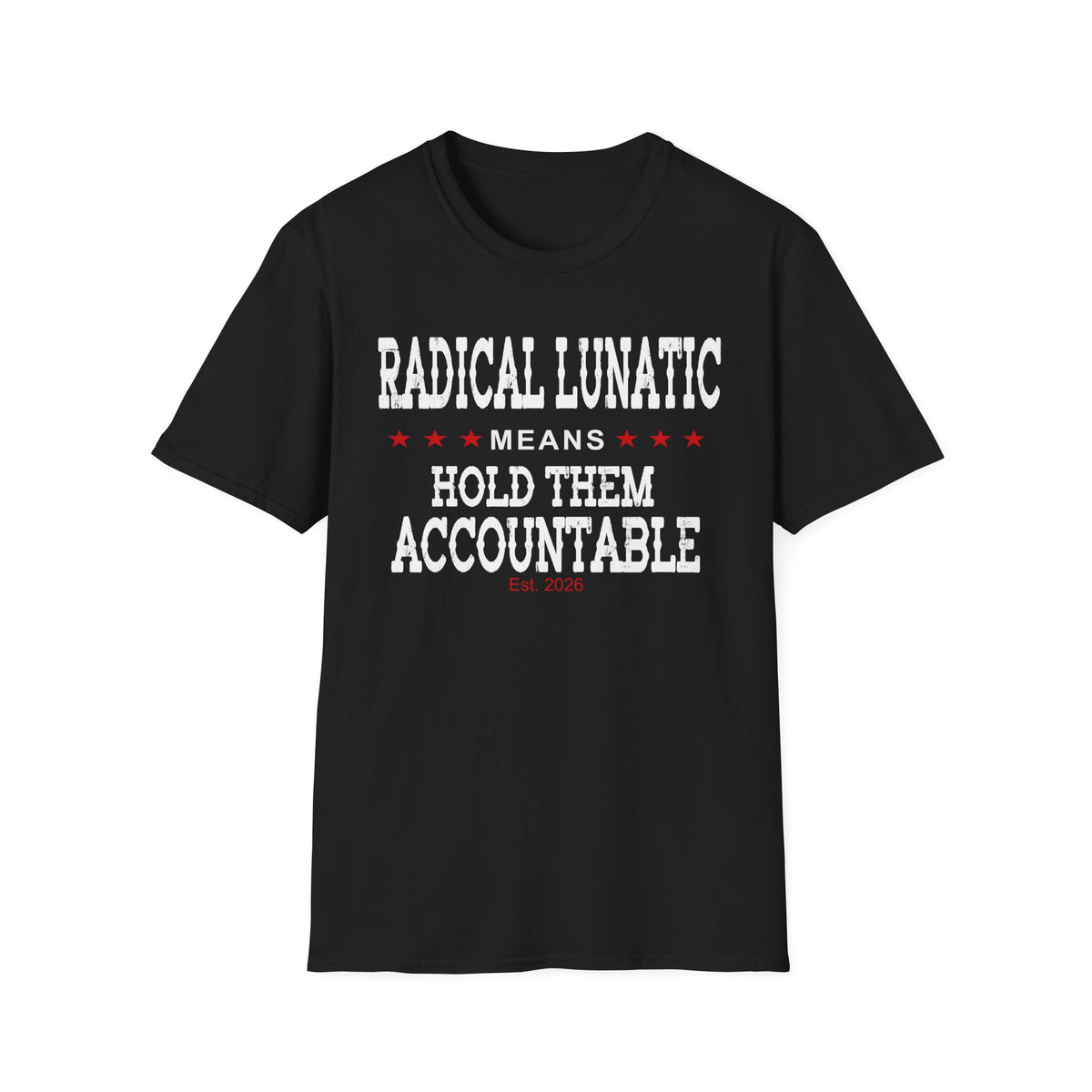 Radical Lunatic Means Hold Them Accountable - Graphic Tee