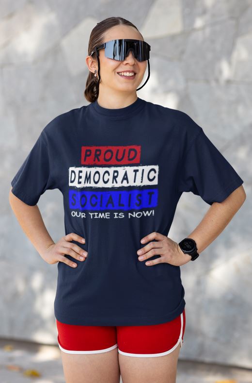 Proud Democratic Socialist — Premium Statement Tee
