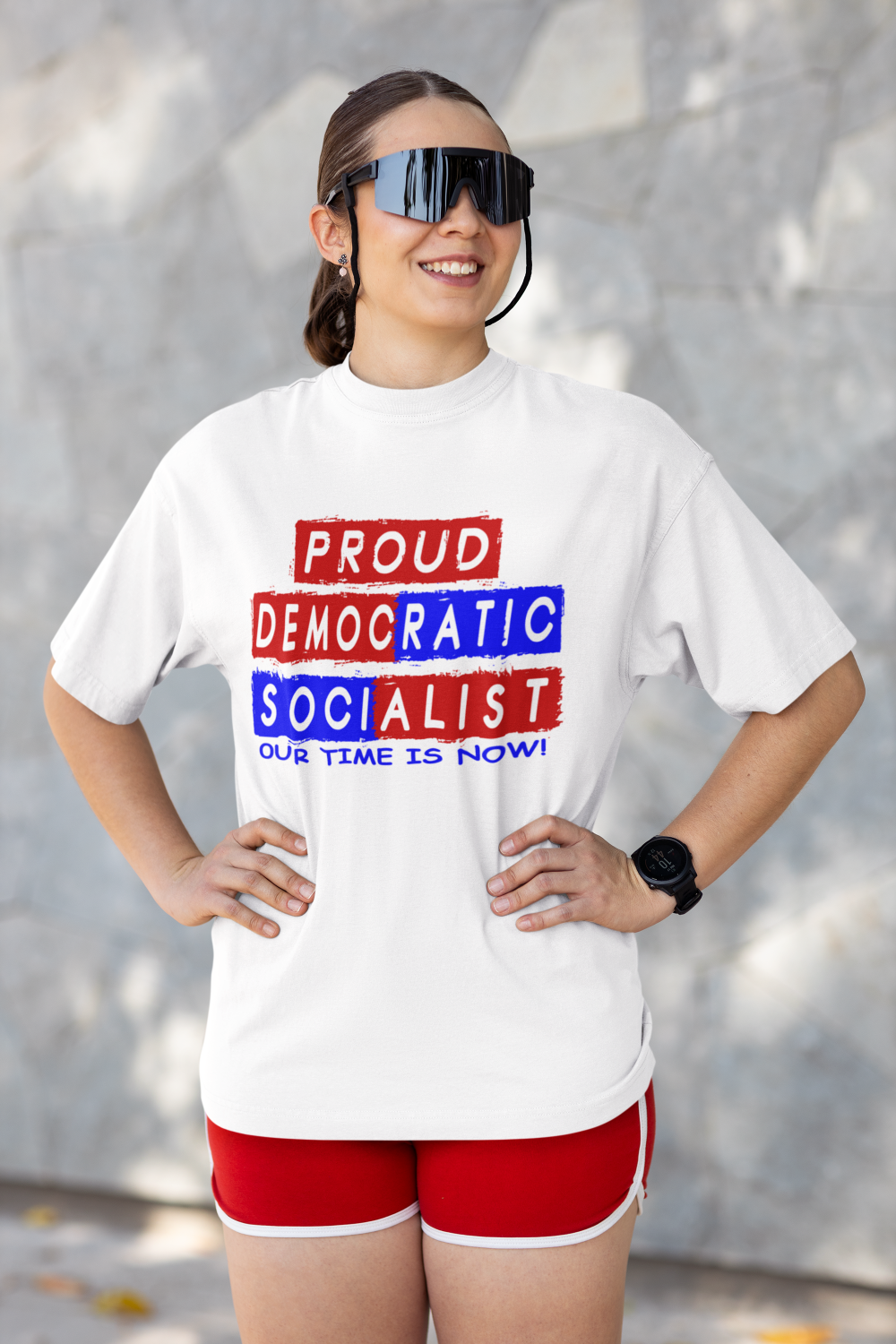 Proud Democratic Socialist — Premium Statement Tee