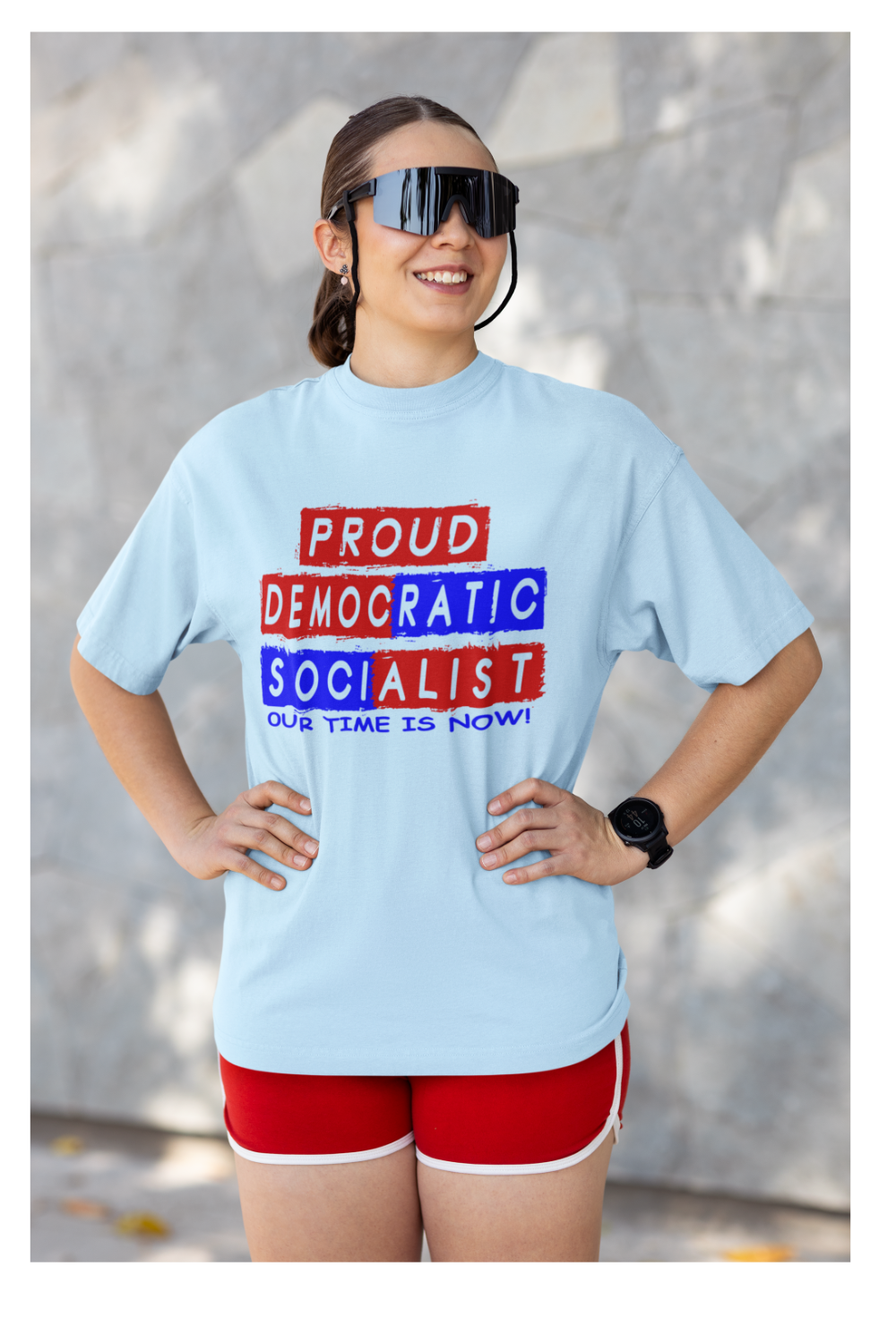 Proud Democratic Socialist — Premium Statement Tee