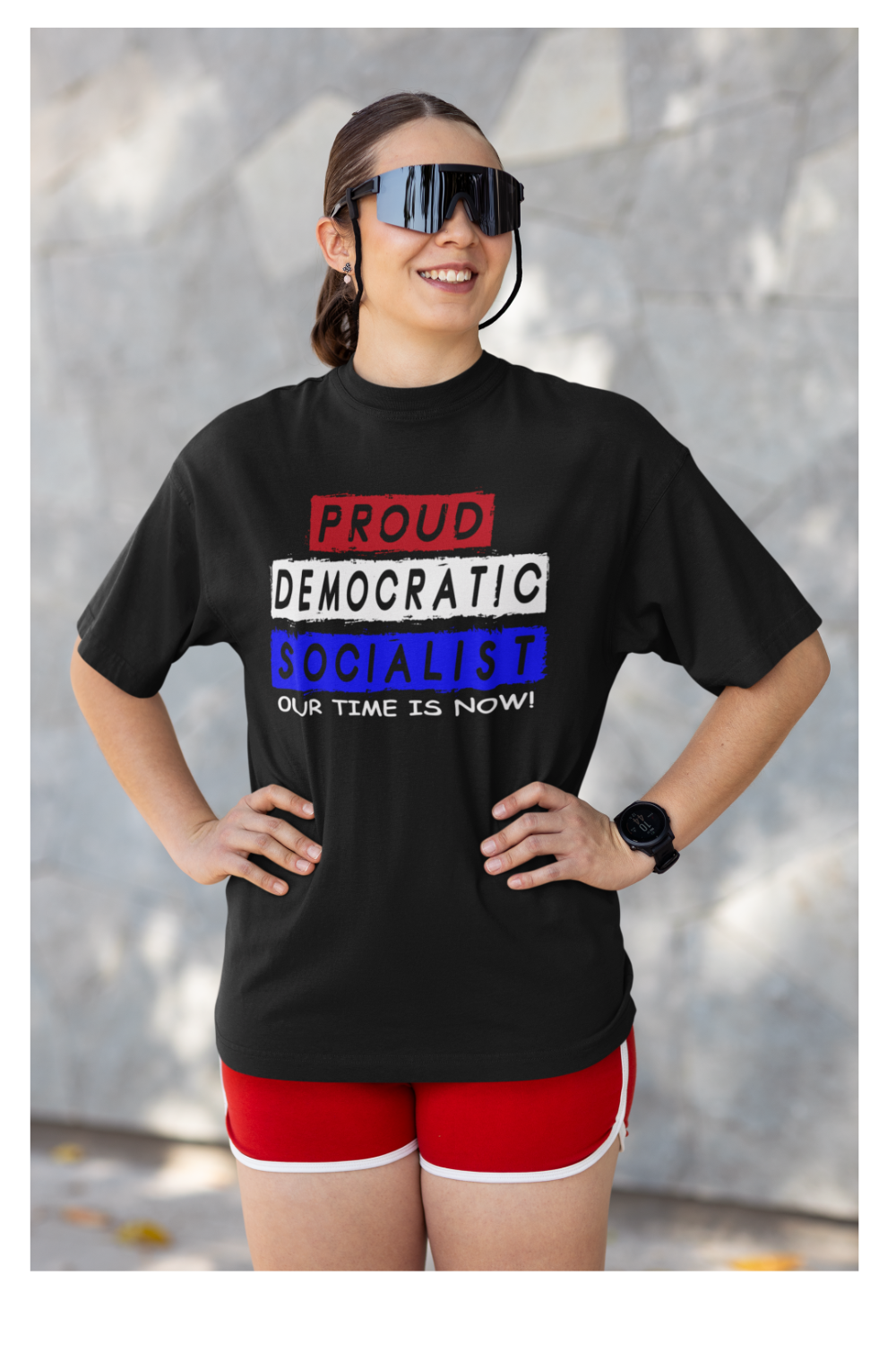 Proud Democratic Socialist — Premium Statement Tee