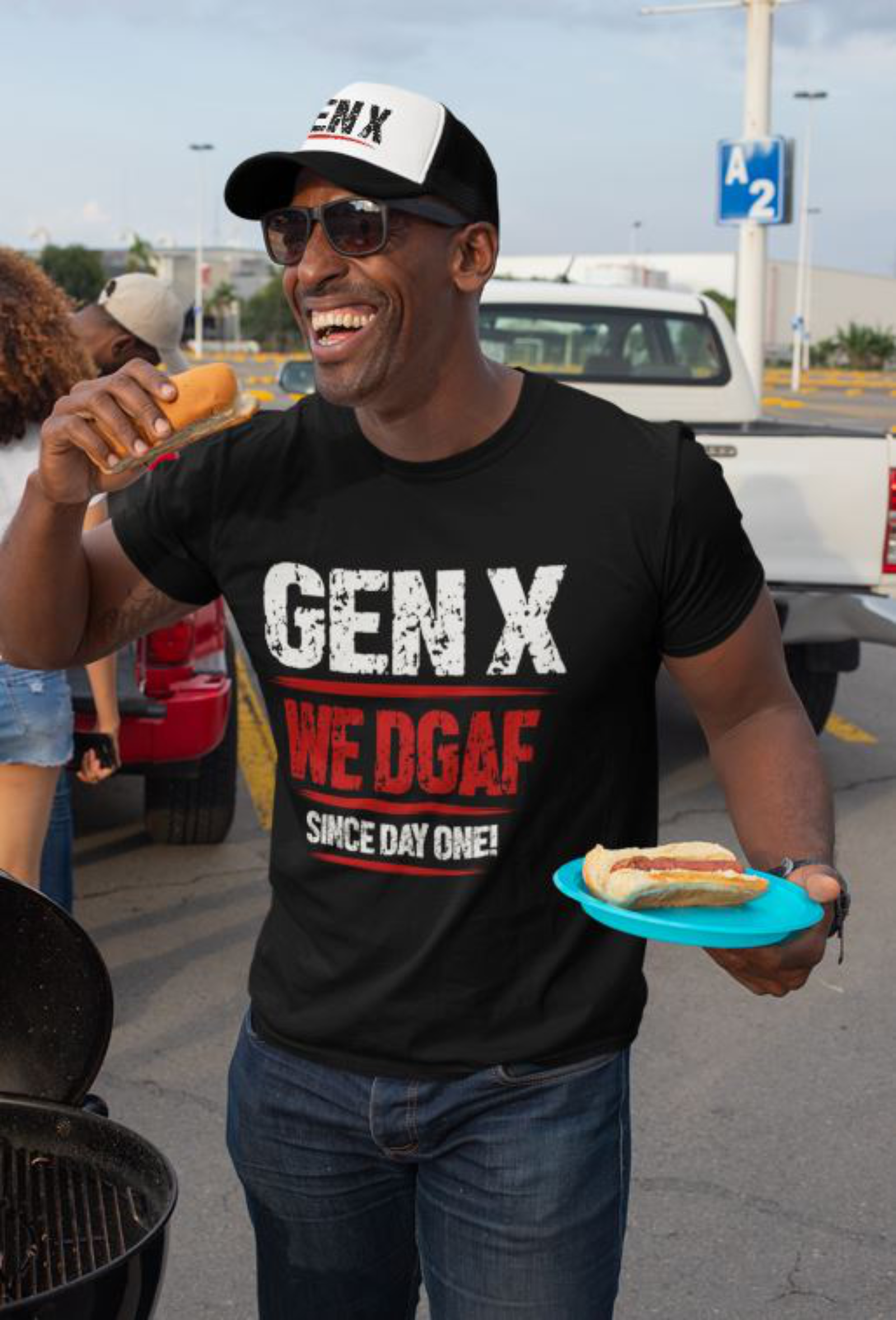 Gen X We Just DGAF! We Have Been Skeptical Since Day One! T-Shirt | Vintage Distressed Graphic Tee | Retro Gift for Men and Women