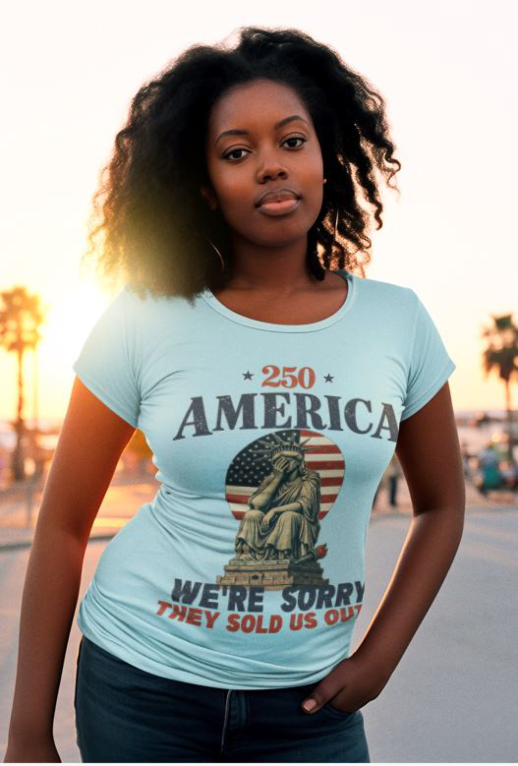 250 America We're Sorry They Sold Us Out T-Shirt