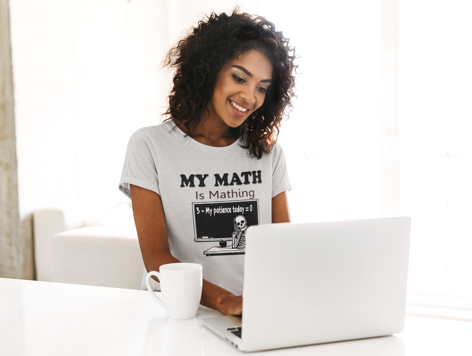 My Math Is Mathing Teacher Shirt | Funny Math Teacher Skeleton T-Shirt