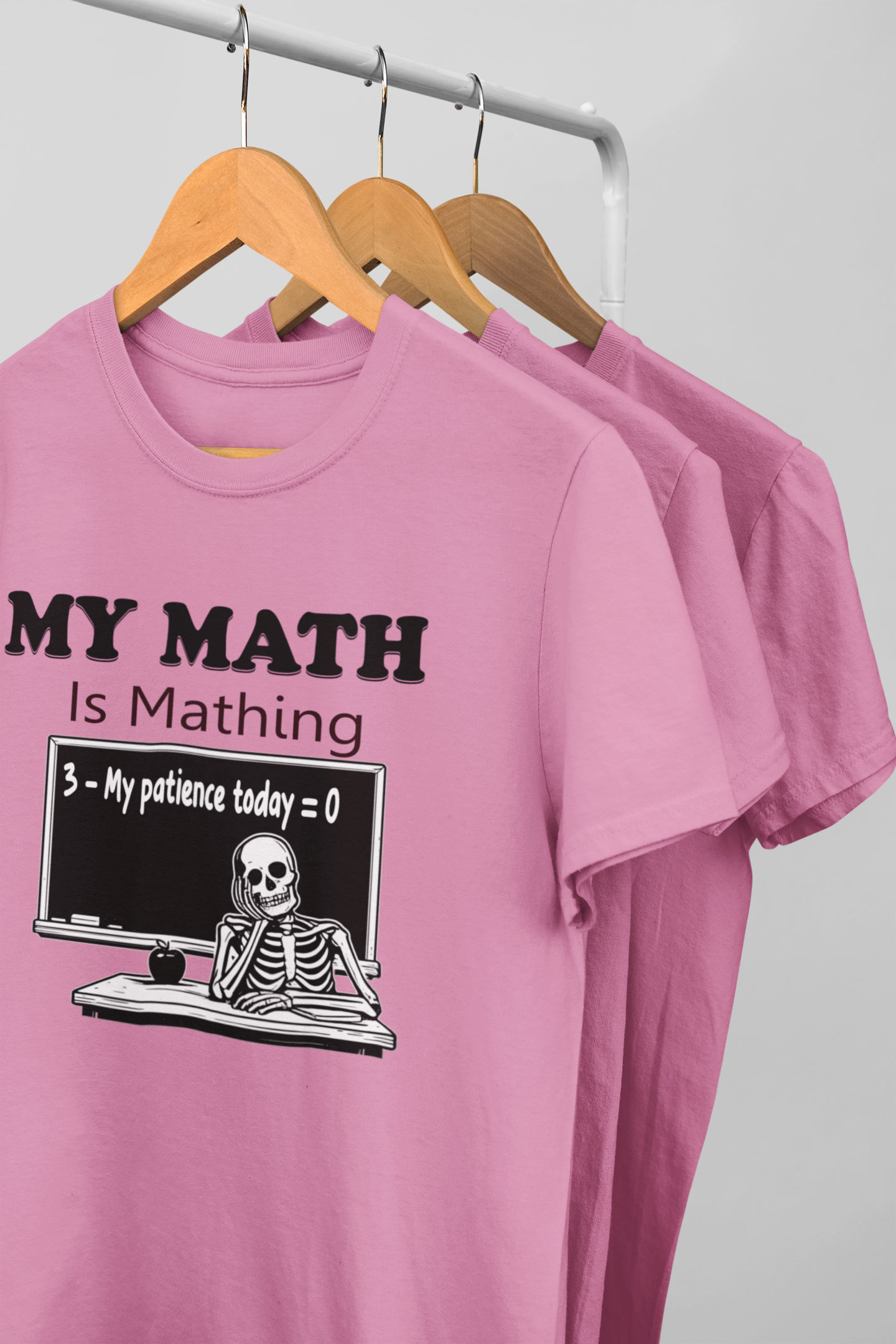 My Math Is Mathing Teacher Shirt | Funny Math Teacher Skeleton T-Shirt