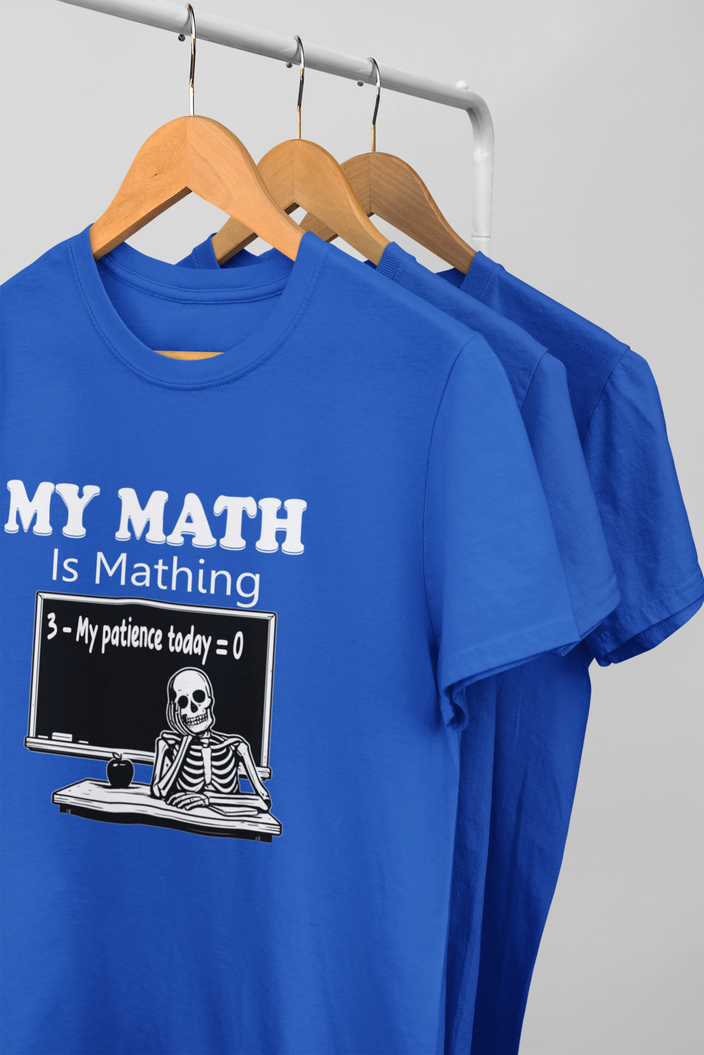 My Math Is Mathing Teacher Shirt | Funny Math Teacher Skeleton T-Shirt