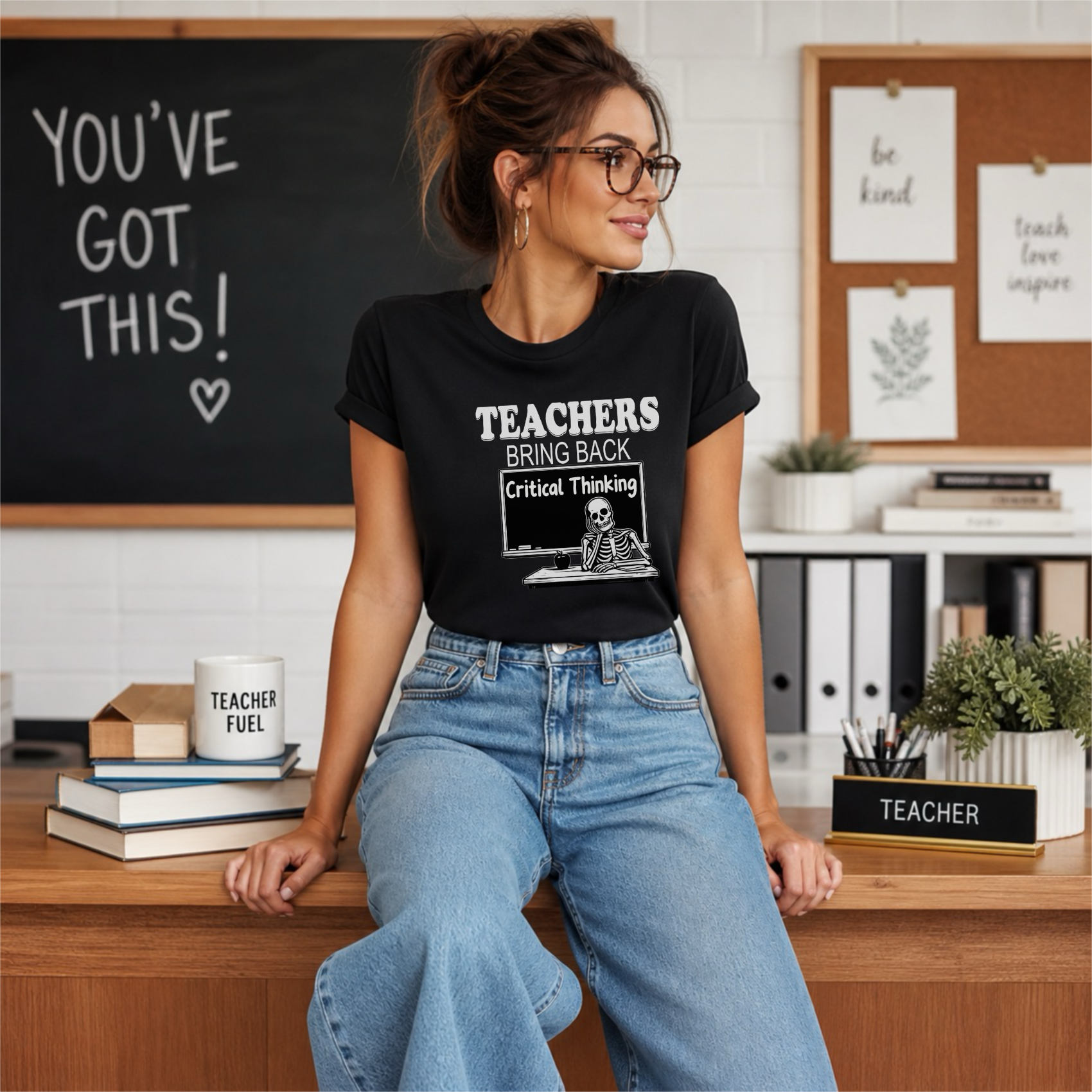Teachers Bring Back Critical Thinking Shirt | Funny Teacher Classroom Humor T-Shirt