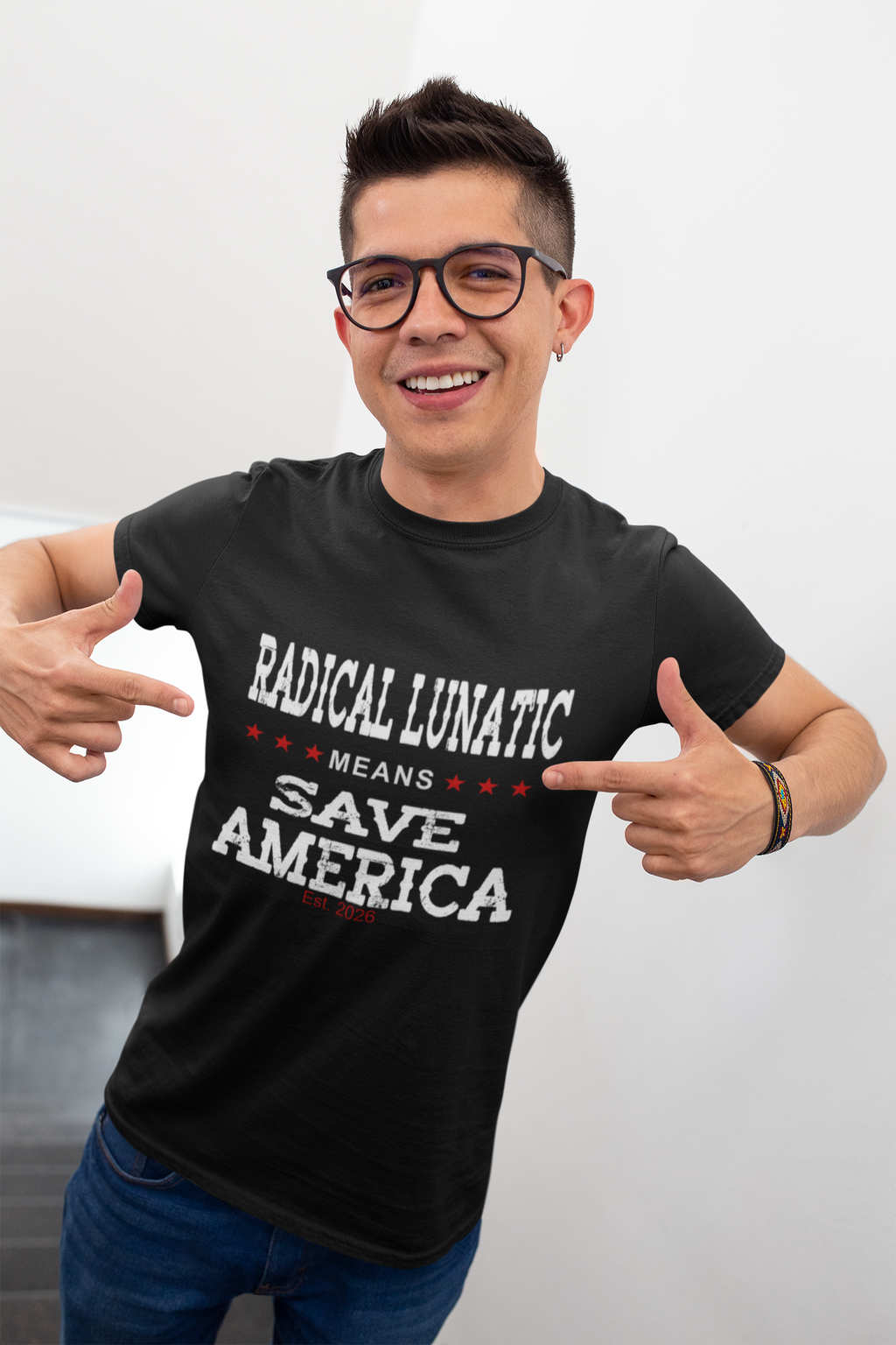 Radical Lunatic Means Save America - Graphic Tee