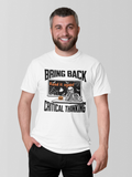 Halloween T-Shirt for Teachers | Bring Back Critical Thinking  Funny Skeleton Tee