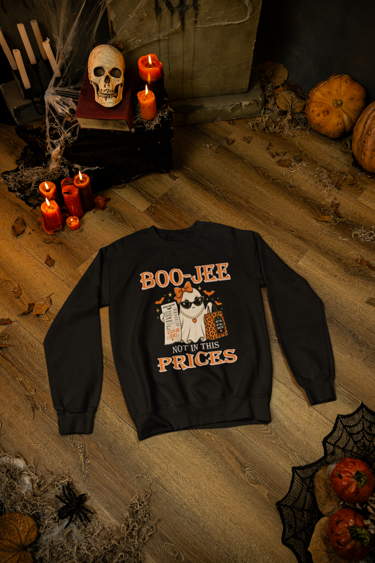 Boo-Jee With These Prices Funny Ghost Halloween Sweatshirt