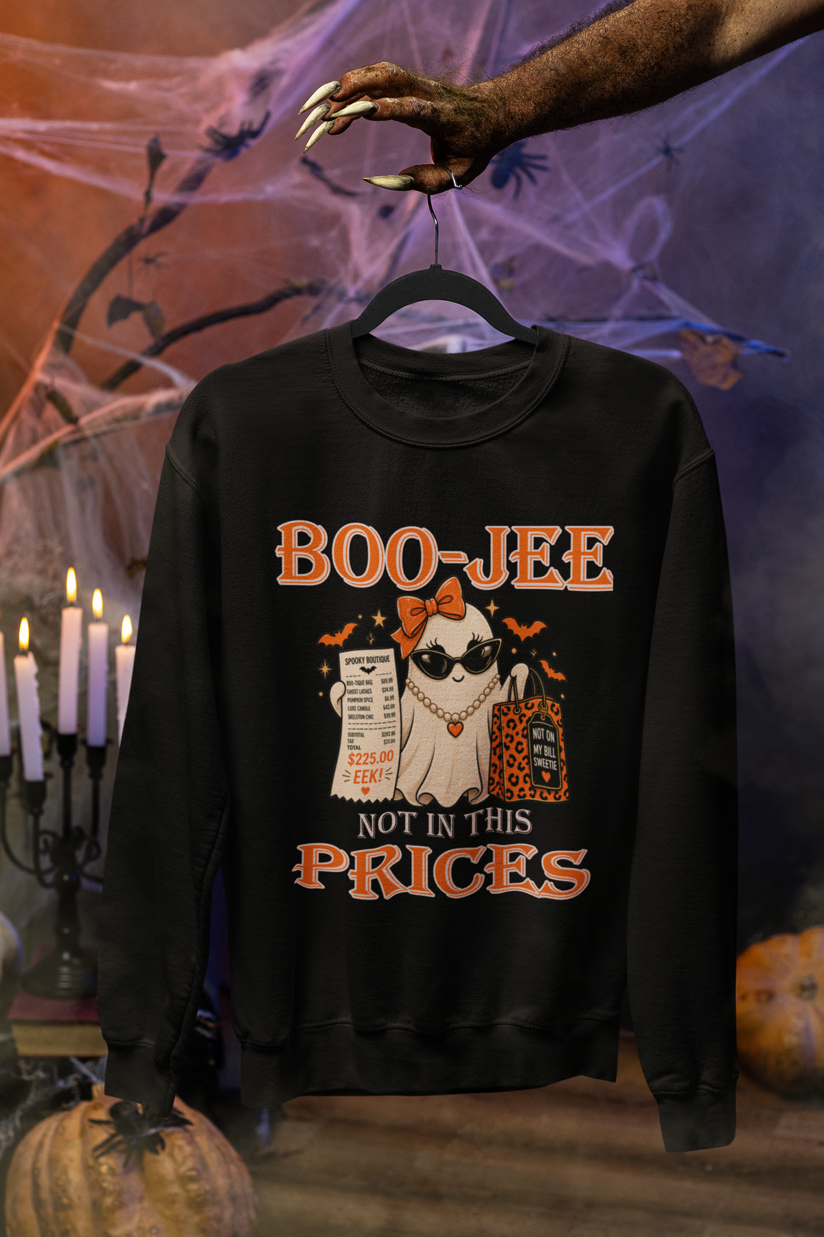 Boo-Jee With These Prices Funny Ghost Halloween Sweatshirt