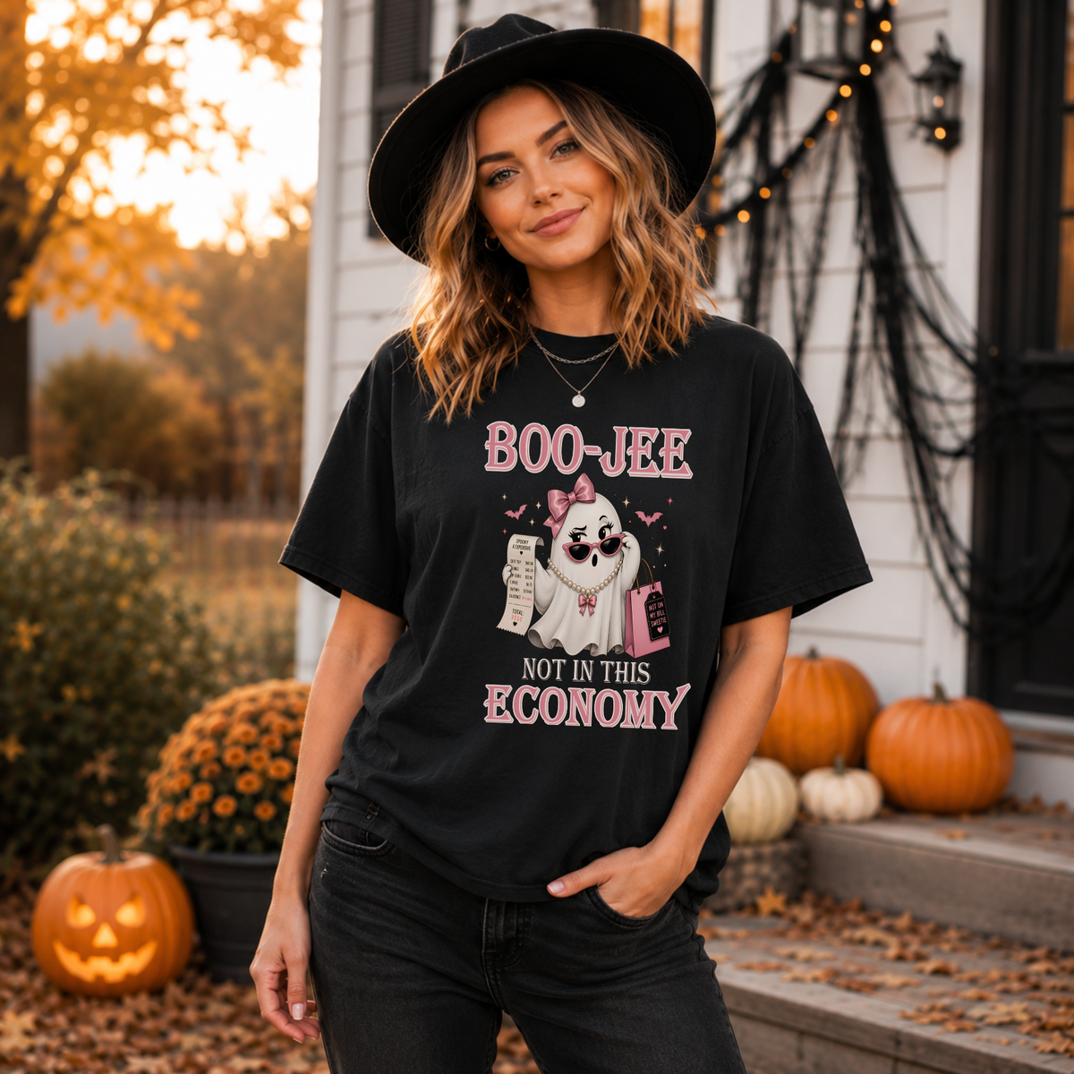 BOO-JEE NOT IN THIS ECONOMY Unisex Softstyle T-Shirt