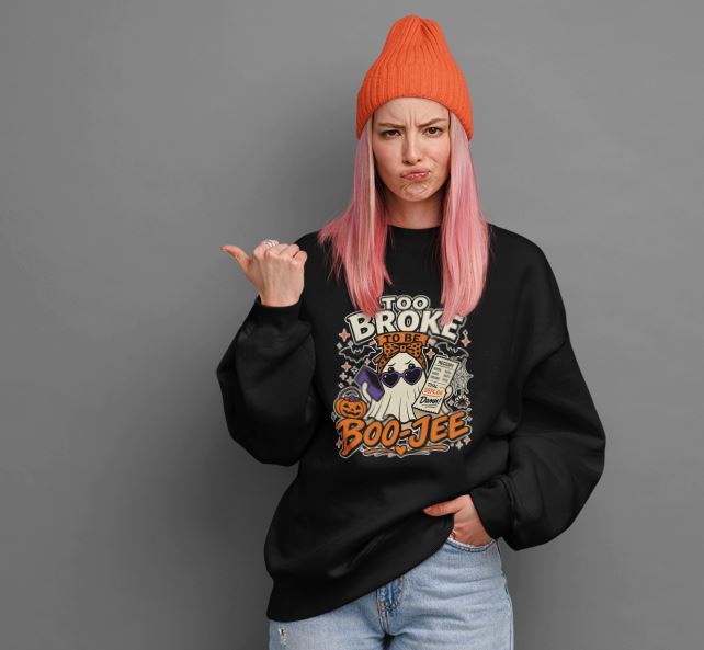 Boo-Jee Ghost Crewneck | Funny "Not This Economy" Sweatshirt