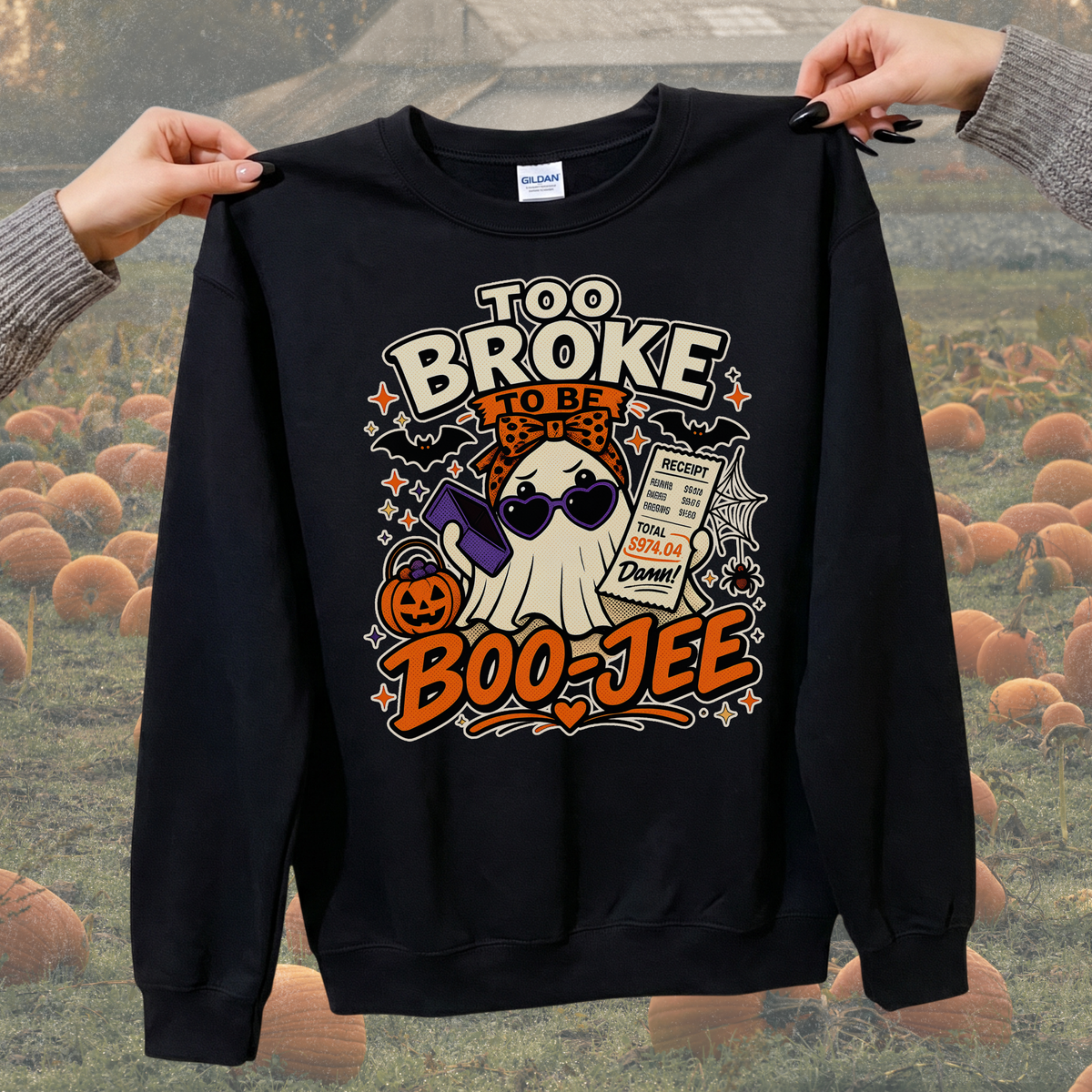 Boo-Jee Ghost Crewneck | Funny "Not This Economy" Sweatshirt