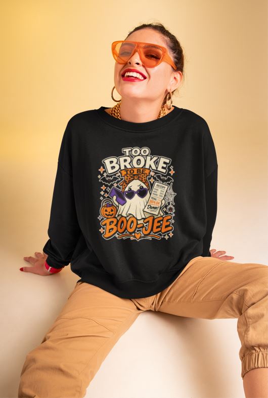 Boo-Jee Ghost Crewneck | Funny "Not This Economy" Sweatshirt