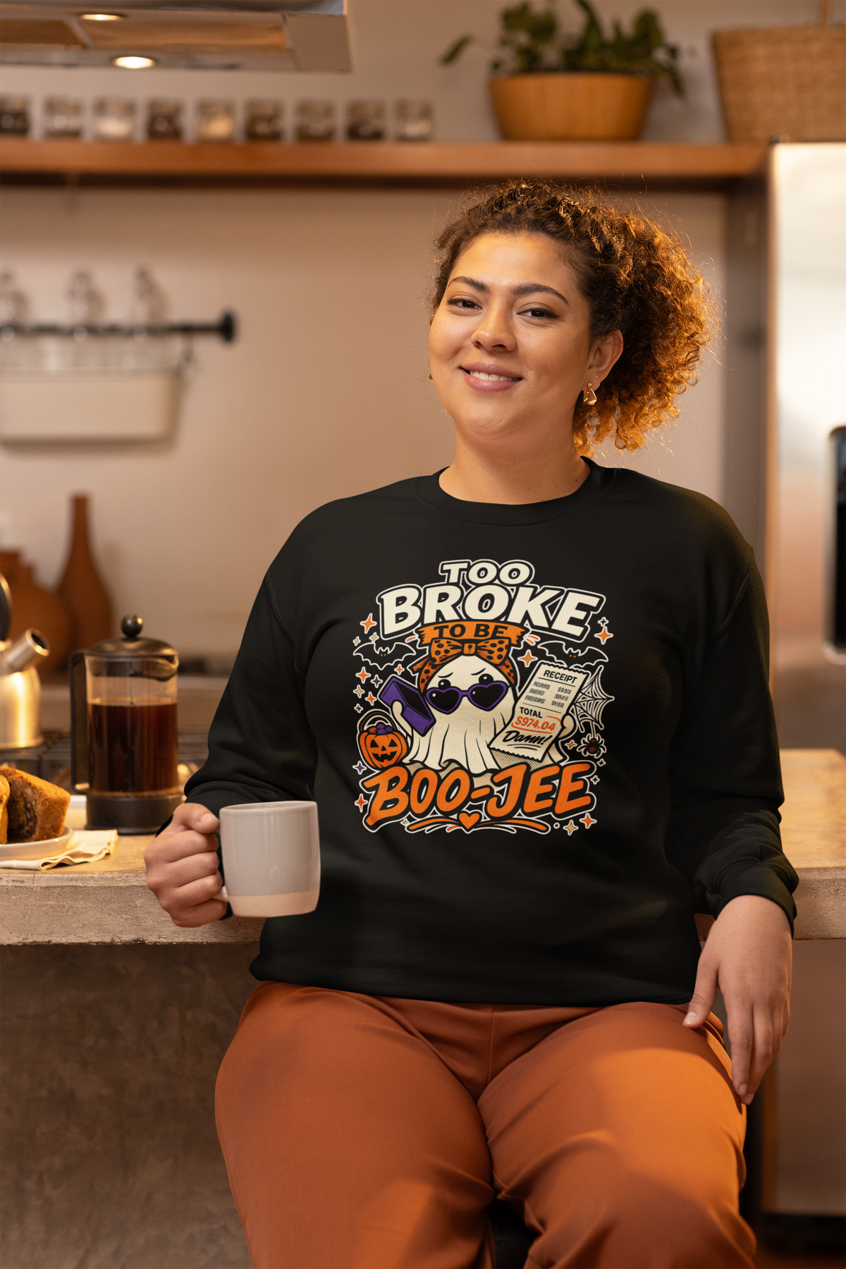Boo-Jee Ghost Crewneck | Funny "Not This Economy" Sweatshirt