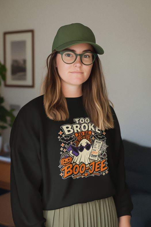 Boo-Jee Ghost Crewneck | Funny "Not This Economy" Sweatshirt