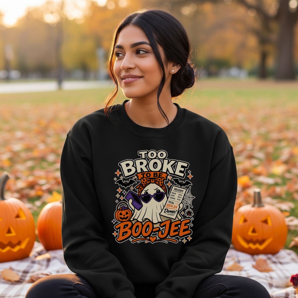Boo-Jee Ghost Crewneck | Funny "Not This Economy" Sweatshirt