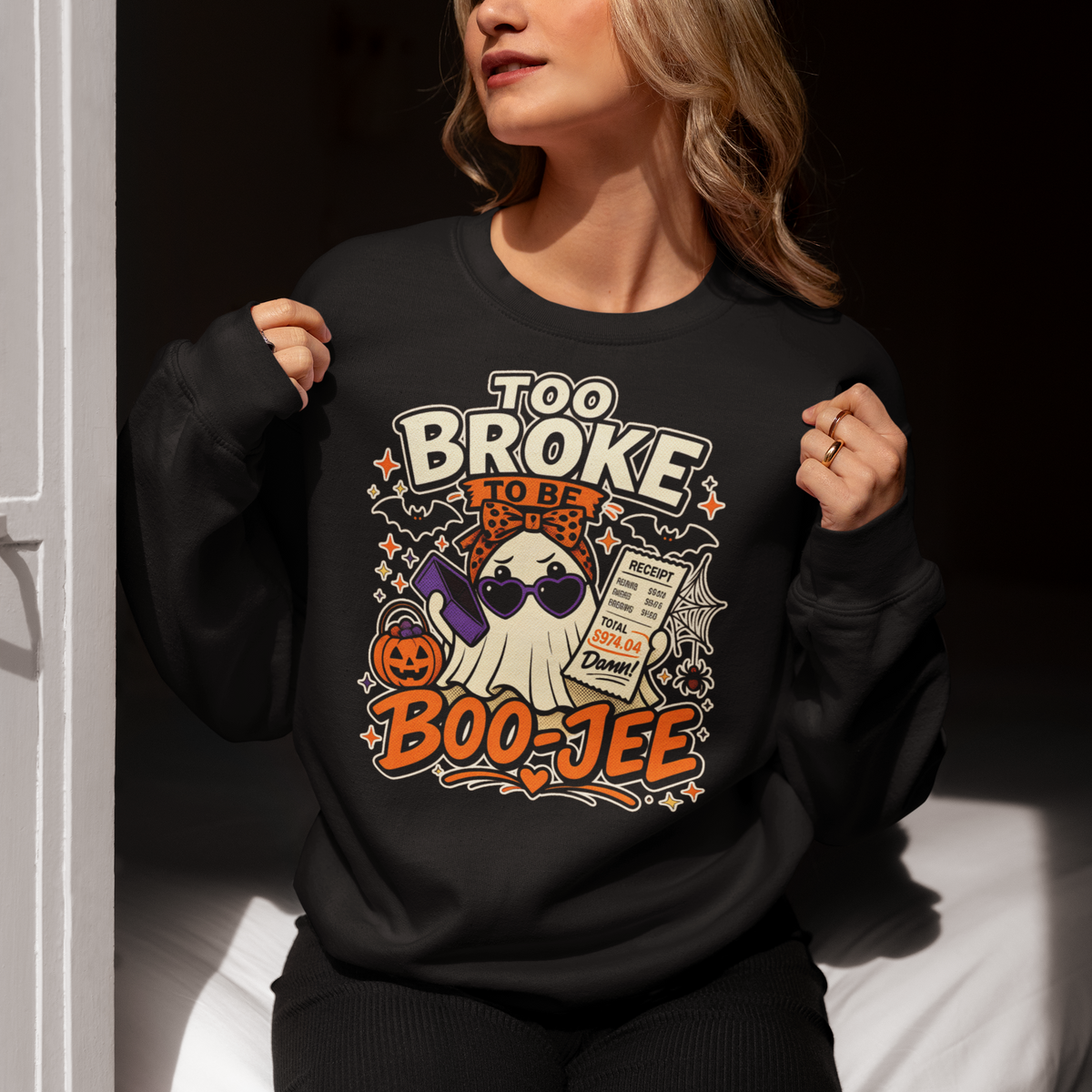 Boo-Jee Ghost Crewneck | Funny "Not This Economy" Sweatshirt