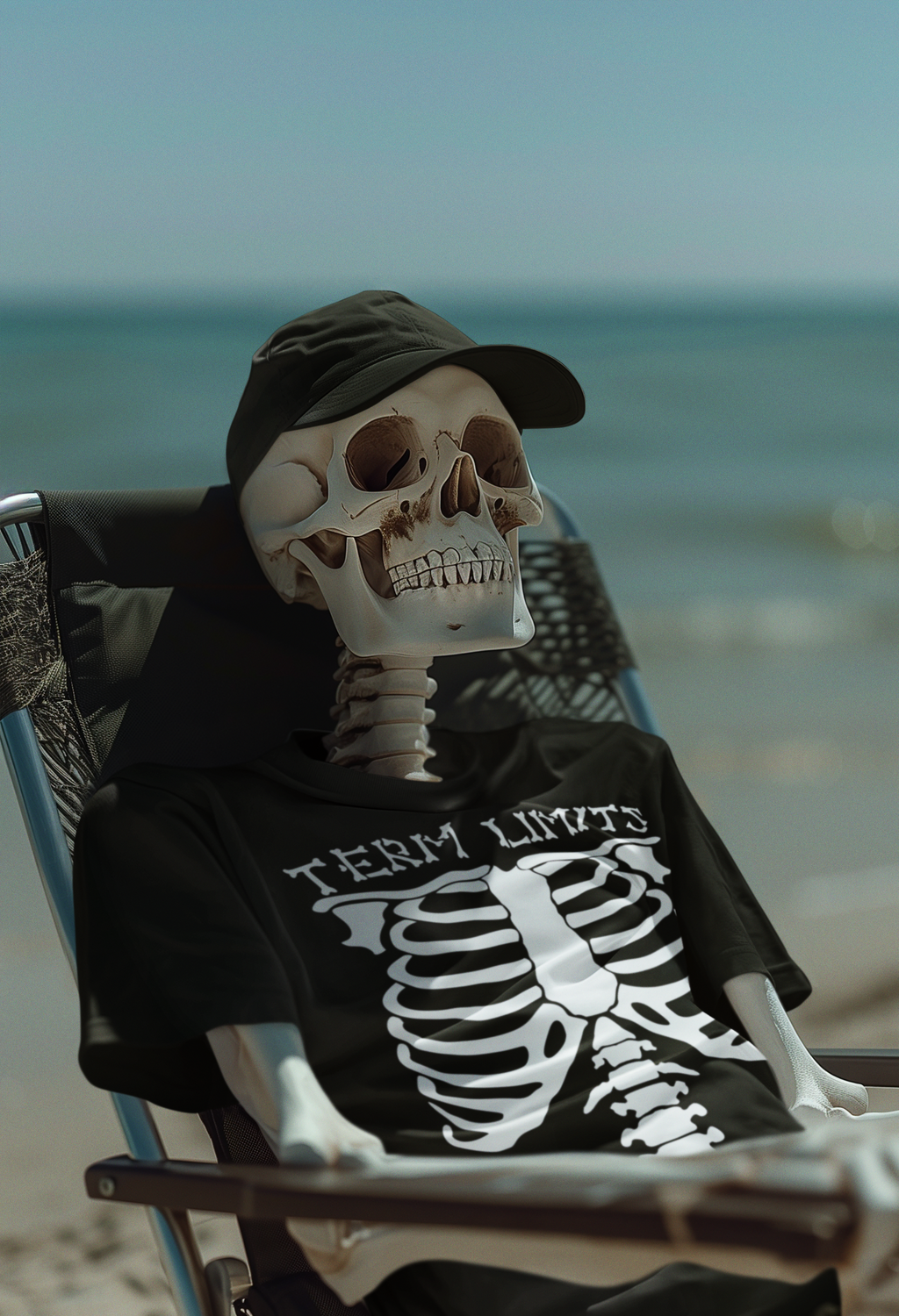 Term Limits Skeleton T-Shirt - Funny Halloween Political Satire Unisex soft Tee