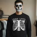 Term Limits Skeleton Sweatshirt - Funny Halloween Political Satire Crewneck  Product Description