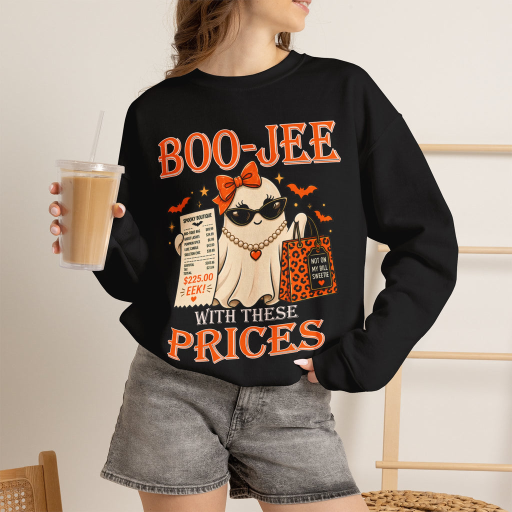 Boo-Jee With These Prices Funny Ghost Halloween Sweatshirt